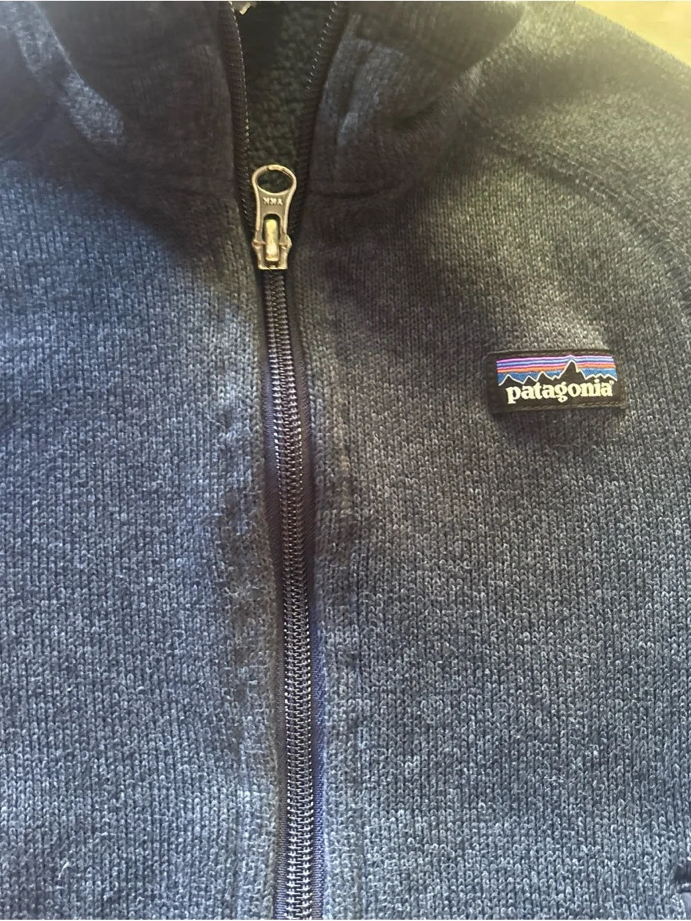 Patagonia Youth (5-6) Navy Blue Fleece Jacket with Logo